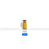 Frasco de Vidrio Marrón para Solución Líquida, Frasco Transparente con Tapa de Presión de 2-30 ml, Frasco para Medicamento en Polvo Liofilizado, Ampolla