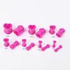 Expansores de Oreja Acrílicos Huecos en Forma de Corazón Transfronterizos en Varios Colores, Expansores de Oreja de Piercing Corporal de Moda Personalizados Fábrica Fuente