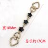 Hebilla Dorada Poco Profunda en Forma de Corazón Estrella Explosiones de Comercio Exterior Bolso Kouchi Cadena Extendida Bolso de Mahjong Correa de Hombro Modificada DIY Bolso de Axila