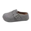 Zapatos Retro Birkenstock de Lana con Suela Gruesa para Mujer, Nuevos Mocasines Cerrados de Punta Redonda para Primavera y Otoño 2026