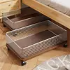 Caixa de Armazenamento sob a Cama com Rodas para Quarto Infantil, Carrinho de Roupas, Solução de Armazenamento Multifuncional sob o Sofá na Sala de Estar