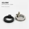 Gaveta de estilo europeu Alça de furo único Armário de guarda-roupa Alça de anel de cobre antigo Chinês Antigo Simples Anel de Suspensão Maçaneta da Porta do Armário