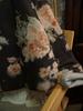 Estilo Nuevo de Invierno Nuevo Chinoiserie Lino Estampado Literario Retro Algodón Ropa Exterior Cuello Redondo Solapa Diagonal Holgada Corta Chaqueta de Algodón 375015