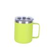 Taza de acero inoxidable 304 con asa de 12 oz, con logotipo imprimible y borde transfronterizo, taza de vacío de doble capa, taza de café con aerosol creativa