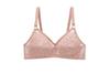 Ropa interior fina de encaje sin aros para mujer Recogido y realzado de senos Pecho grande Sujetador pequeño talla extra Sujetador de copa grande