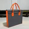 Bolsa de Muestra para Piso Bolsa de Compras de Fieltro Bolsa de Almacenamiento Engrosada Azul Klein Bolsa Tote de Gran Capacidad Tote