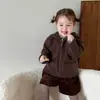 Roupas Infantis Coloridas para Meninas, Inverno 2025 Novas Roupas Infantis Espessas Estilosas e da Moda, Roupa Super Fofa para Bebê Menina