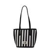 2025 Nueva Bolsa Tote de Moda Simple de Gran Capacidad Versátil Rayada de Gran Capacidad Portátil Bolso de Hombro Bolso Axila para Mujer