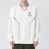 Envío RápidoNueva Sudadera de Manga Larga con Cuello Redondo Holgada de Primavera y Otoño, Camiseta Base Estampada de Moda para Hombre