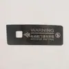 Adecuado para 25 B10 Sin Correr Pegatinas de Advertencia para Portón Trasero Panel de Acero Inoxidable Parche de Decoración para Coche Accesorios Suministros