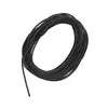Cuerda de goma cuerda de cuero de goma negra hueca sólida 1.5mm 2mm 3mm 4mm tubo de PVC cuerda de cuero negro PU