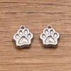 4 Tipos de Accesorios para Joyería de Acero Inoxidable 304, Electrochapado en Oro Real en Horno, Dijes de Animal Perro, Pata de Perro, Hueso