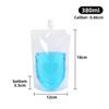 Bico para leite de soja bolsa auto-portante embalagem para milk tea bebida bolsa transparente atacado líquido de medicina chinesa embalagem de bolsa com bico descartável