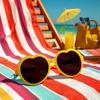 Gafas de sol para adultos de fábrica, gafas de amor con forma de corazón, gafas de sol al por mayor, gafas de sol de color mágico