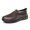Nuevos Zapatos de Algodón de Invierno para Hombre, Casuales, Cómodos, Slip-on, de Cuero, Ligeros, Antideslizantes, Resistentes al Desgaste, con Felpa Gruesa, Calientes