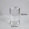 Soporte de Exhibición Cilíndrico de Acrílico, Soporte de Exhibición de Joyería Altamente Transparente, Base Elevadora para Cosméticos, Soporte para Modelo de Mano