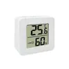 Termómetro Higrómetro Digital de Interior Mini Medidor de Temperatura Humedad de Habitación con Indicador de Sonrisa de Confort Pantalla LCD Montaje en Pared y Soporte de Mesa para Hogar Dormitorio Oficina y Terrario de Reptiles Blanco