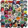 100 piezas de nueva colección de calaveras de terror, pegatinas de graffiti, bicicleta, TV, vaso de agua, pegatinas para coche eléctrico, pegatinas