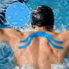 Cinta deportiva pre-cortada con forma especial para músculos del hombro y cuello para natación y fitness, banda de soporte elástica para prevenir rozaduras