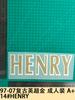 97-07 Retro Premier League Oro Paquete Adulto A 14#HENRY Número de Jersey Estampado de Letras Número Pasta de Transferencia Térmica