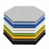 Pegatina de Pared Hexagonal Autoadhesiva Absorbente de Sonido para Habitación de Casa Reducción de Ruido Papel Tapiz Aislante de Sonido Sala de Estar Estudio Papel Tapiz Autoadhesivo Amortiguador de Sonido