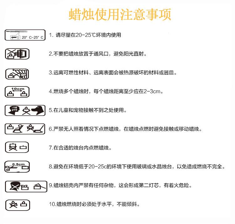 蜡烛使用注意事项副本