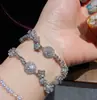 Joyería Dopamina Sueño de una Noche de Verano Collar de Flor Morada Conjunto de Pulsera de Flor Nomeolvides Azul Real