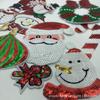 Papai Noel Bordado com Lantejoulas Bordado à Máquina Roupas Sapatos e Chapéus Adesivos de Tecido Conta de Mão DIY Adesivos de Patch Bordado Costura à Mão