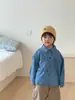Vestido de Mezclilla para Niña, Holgado Infantil 2026 Nuevo Otoño y Primavera Chaqueta Camisa para Bebés Niños, Atuendo de Otoño para Hermano y Hermana
