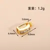 Cobre Plateado con Oro de 18K que Conserva el Color Cierre Universal Colgante Redondo con Forma de Gota de Agua Herradura Holder de Cuentas para Joyería DIY Accesorios Cierre de Cadena