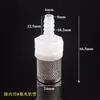 Plástico PP Acero Inoxidable Cubierta de Filtro Manguera de Bomba de Agua Interfaz de Pagoda Pantalla de Filtro de Impurezas de Agua para Acuario
