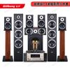 Conjunto de cine en casa Qisheng, amplificador de potencia 5.1 de alta potencia, decodificación dual, DTS Fever Class HIFI, conjunto completo de potencia 7.1
