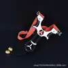 Tirachinas 304 acero inoxidable plano de precisión cuero Mercedes-Benz tirachinas sin atar presión rápida combate real luz láser mira infrarroja