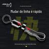 Liga de Aohu sub-linha braçadeira força de liberação tampão de mudança rápida linha conector de equipamento de pesca acessórios de sub-linha giratória