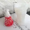 Navidad Árbol de Navidad Campana de Navidad molde de silicona de azúcar DIY chocolate gota de pegamento aromaterapia molde de yeso vela
