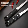 Espátula para freír de acero inoxidable de alta gama, mango de tres puntas, perla negra, 3 cm, espátula de tres puntas para uso doméstico, cuchara para gachas, venta al por mayor