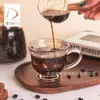 Taza de Café Transparente Tropical con Asa, Taza para Café Helado, Mocha, Caramelo, Latte, Taza para Té de Cafetería