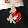 Broche creativo de palabra de bendición para el Año del Dragón estilo chino pin festivo corsage de perlas fabricantes de broches avanzados al por mayor