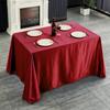 Toalha de Mesa Avançada Luxo Leve Mesa de Conferência Retangular Layout Mesa de Sobremesa de Aniversário Branco Mesa de Jantar Toalha de Mesa Outlet de Fábrica
