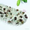 Cuentas de Cuarzo Fantasma Verde Natural Ai Yu Pulsera Larga Hecha a Mano Semiacabada Venta al por Mayor S5022103