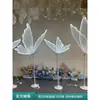 Accesorios para Bodas Alas de Mariposa Brillantes Colgante Decoración de Techo Araña de Boda Pasarela Hierro Forjado Guía de Camino Adornos