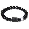 Pulsera Elástica Popular Transfronteriza de Doce Constelaciones para Hombre Pulsera de Cuentas de Piedra Ojo de Tigre Amarillo Natural Deseo Amazon Venta Caliente