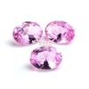 Forma de Huevo Sintético 2 # Corindón Rosa Piedra Suelta Superficie del Anillo Ovalada No. Joyería de Piedra Preciosa de Corindón Rojo 2 Piezas Piedra Principal Venta al por Mayor