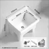 Fregadero para Mopas Pileta para Mopas de Cerámica Tubería de Drenaje de Acero Inoxidable Balcón Baño Lavadero Doméstico para Mopas Barato