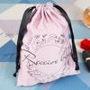 Bolsa de Armazenamento para Viagem com Cordão para Joias Multifuncional para Roupas Íntimas Bolsa de Joias de Seda Sintética Bolsa para Cosméticos e Perfume