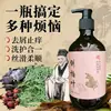 Champú Puro Hecho a Mano de Hoja de Ciprés de Hinoki, Cuidado Natural del Cabello a Base de Plantas, Sin Silicona, Anticaspa, Anti-Picazón, Control de Grasa, Champú Herbal Voluminizador
