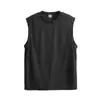 Colete Masculino Verão Seda de Gelo Tamanho Grande Plus Size Rápido Secagem Esportivo Fitness Blusa de Moletom Meninos Camiseta Regata de Seda de Gelo