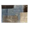 Moda Moderna Arte Abstrata Graffiti Aquarela Azul Amarelo Cinza Laranja Branco Linho Impermeável Decorativo Mesa Mat Mat para Tigela