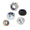 Acero inoxidable 304 316 zinc azul-blanco Dacromet engrosado hexagonal ennegrecido nylon autoblocante anti-aflojamiento tuerca GB889.1