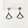 @Oferta Especial Joyería Popular de Lujo para Mujeres Aretes Simples de Diamante en Forma de Abanico Coreano Dongdaemun Aretes de Alta Gama